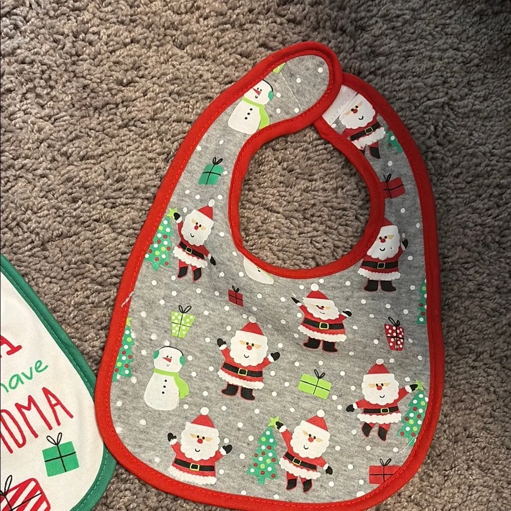 New Festive Christmas Baby Bibs Set